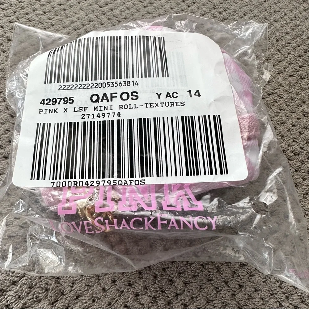New VS PINK x LoveShackFancy MINI DUFFLE KEYCHAIN CHARM Only